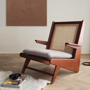 Lounge Chair Wooden Frame and Cane