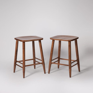 Stool  - Dark Brown Acacia