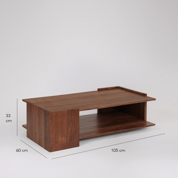 Coffee Table Rectangular Solid Wood