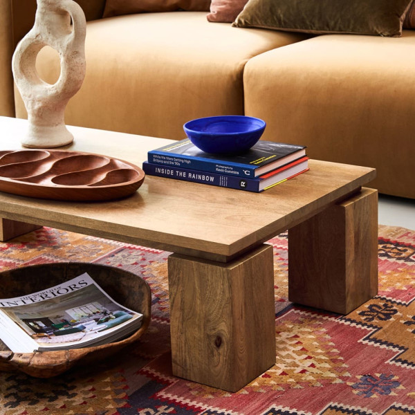 Coffee Table Chunky Wood
