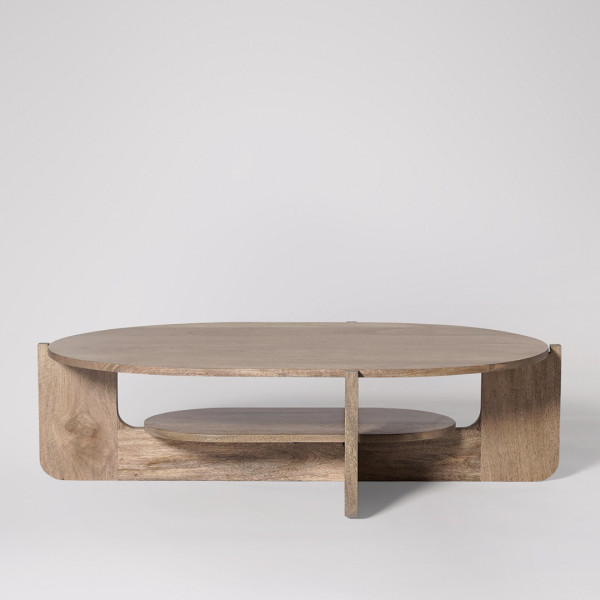 Coffee Table Medway Oval Table with Shelf