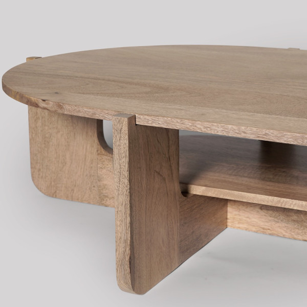 Coffee Table Medway Oval Table with Shelf