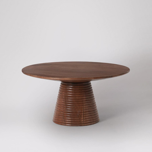 Coffee Table Round Ribbed