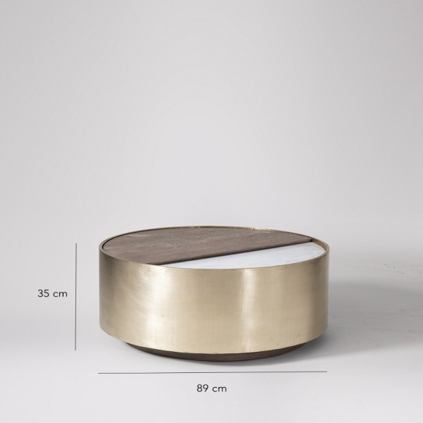 Coffee Table Round Rotating