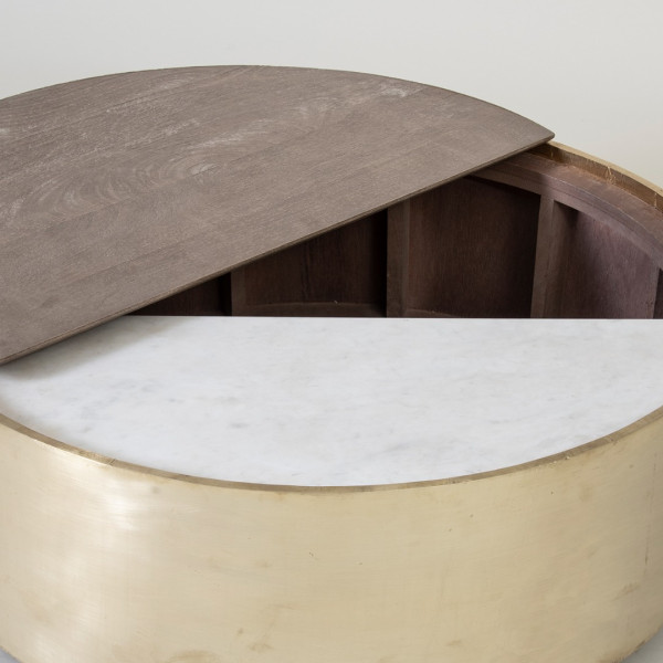 Coffee Table Round Rotating
