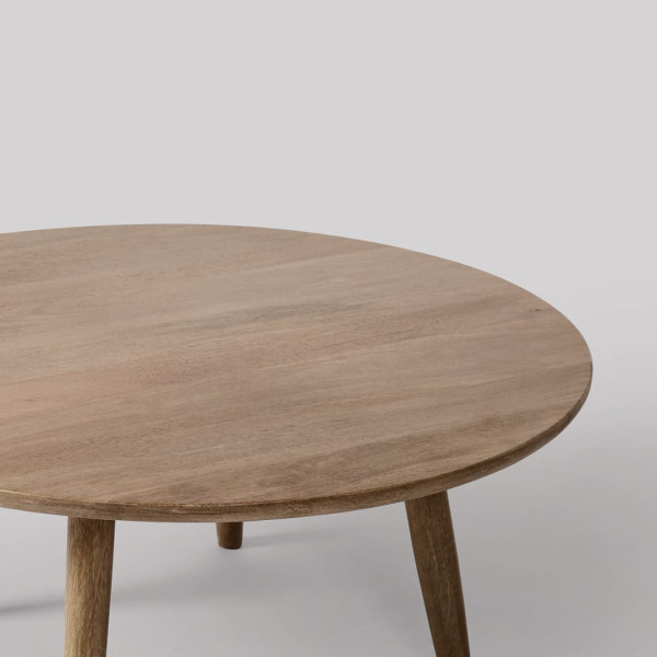 Coffee Table Round Minimalist Wood