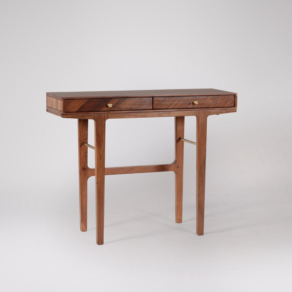 Console Table Wood Entryway with Drawers