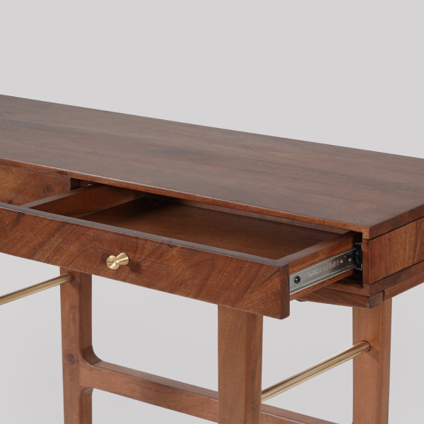 Console Table Wood Entryway with Drawers