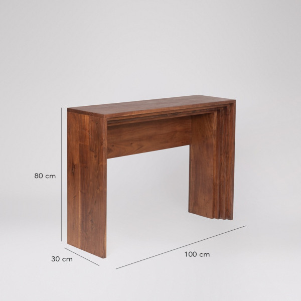 Console Table Modern Wood Entryway Table