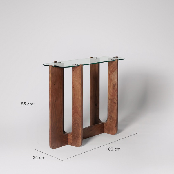 Console Table Glass Top