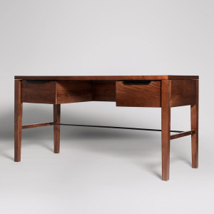 Writing Desk Contemporary Double Pedestal