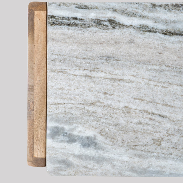 Sideboard Mango Wood with White Banswara Marble Top