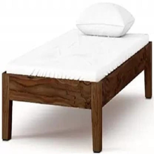 Single Bed Solid Wood Frame – Minimalist & Sturdy Wooden Bed