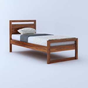 Single Bed Solid Wood– Stylish & Sturdy Wooden Frame