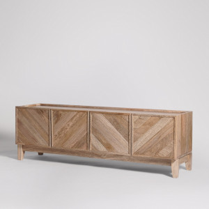 T.V. Unit Metz Contemporary in Natural Mango Wood