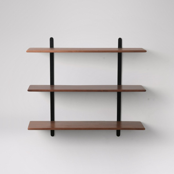Wall-Mounted Wooden Shelf – 3-Tier Storage Rack