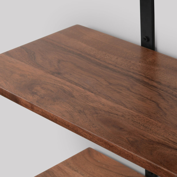 Wall-Mounted Wooden Shelf – 3-Tier Storage Rack