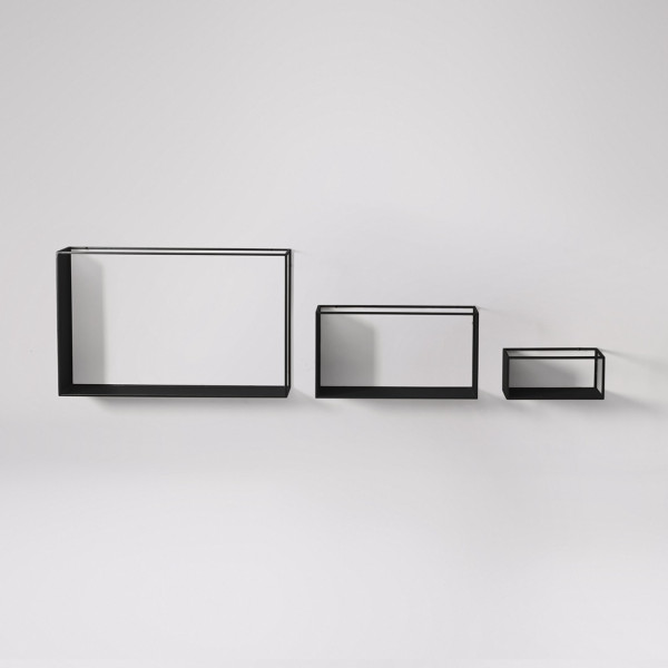 Wall Shelves - Black Metal Frame
