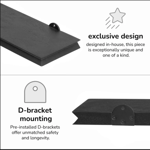 Wall Shelves Minimalist Black Floating Shelf