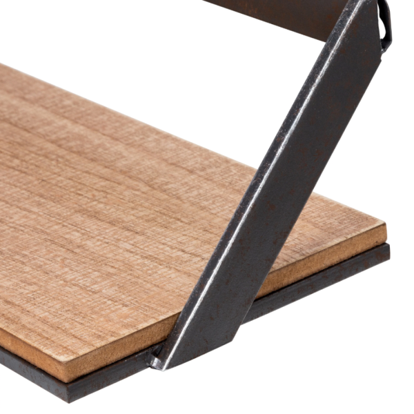 Wall Shelves Set of 3 Floating – Rustic Wood & Metal Hanging Storage