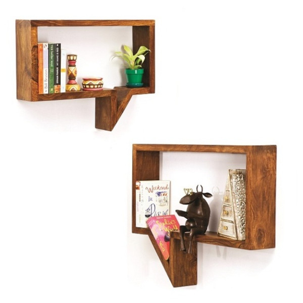 Wall Shelves Wooden Speech Bubble  - Set of 2