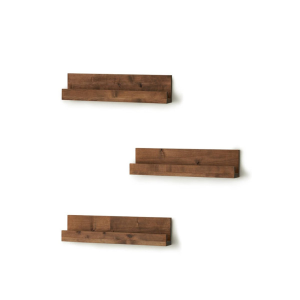 Wall Shelf Floating Book Display  Set of 3