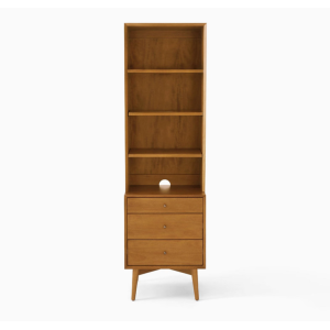 Wardrobe Mid-Century Wooden with Cabinet