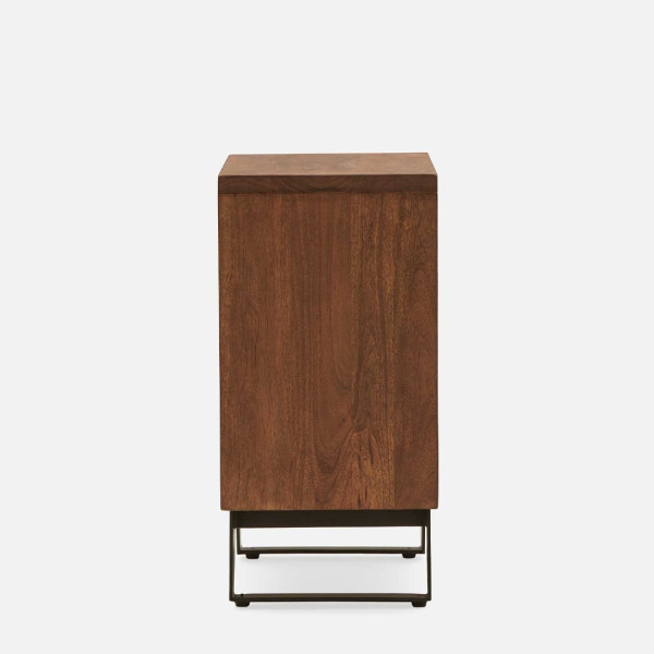 BEDSIDE RATTAN 3 DRAWER