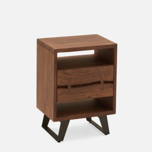 BEDSIDE RATTAN 3 DRAWER