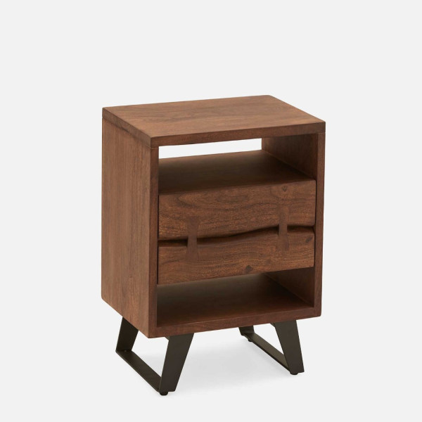 BEDSIDE RATTAN 3 DRAWER