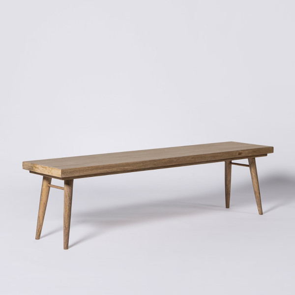 Bench Minimalist Solid Wood – Natural Finish, Modern Design